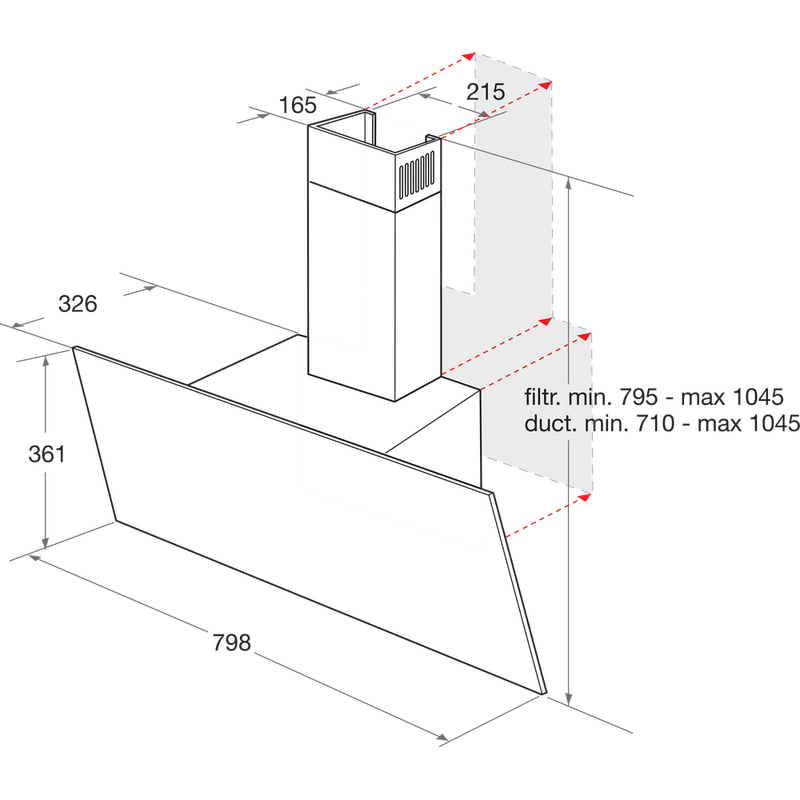 Bauknecht-Dunstabzugshauben-Einbaugerat-DBHVP-83-LT-K-Schwarz-Wandmontage-Elektronisch-Technical-drawing