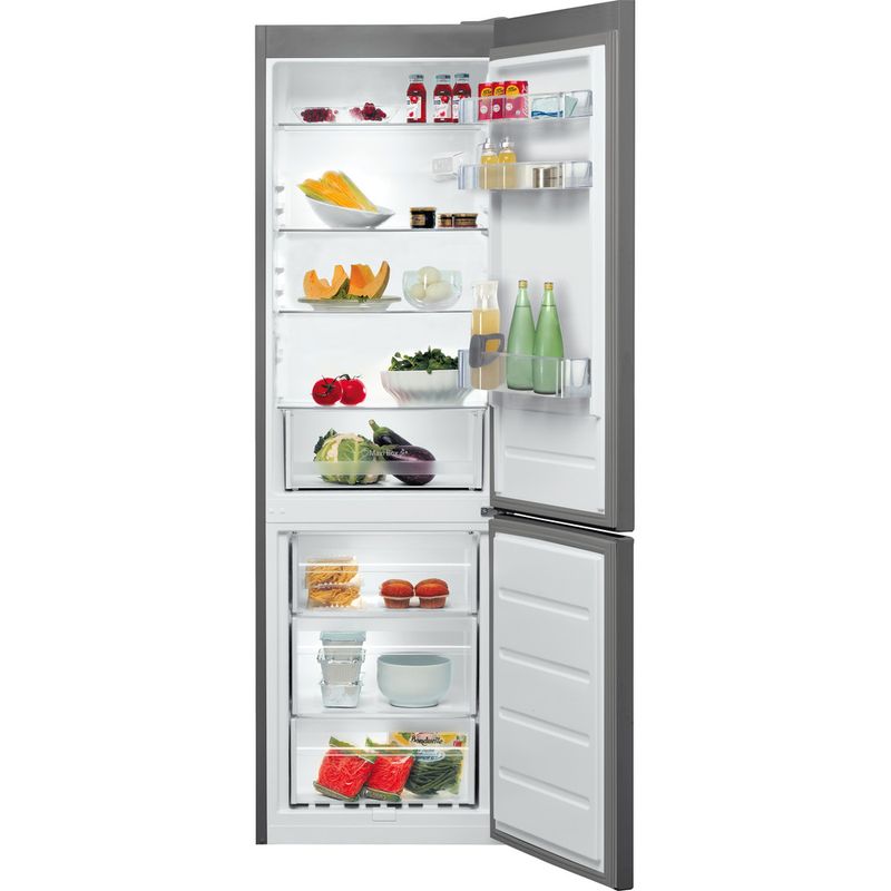 Bauknecht-Kuhl----Gefrierkombination-Standgerat-KG-335-A---IN-Optic-Inox-2-doors-Frontal-open
