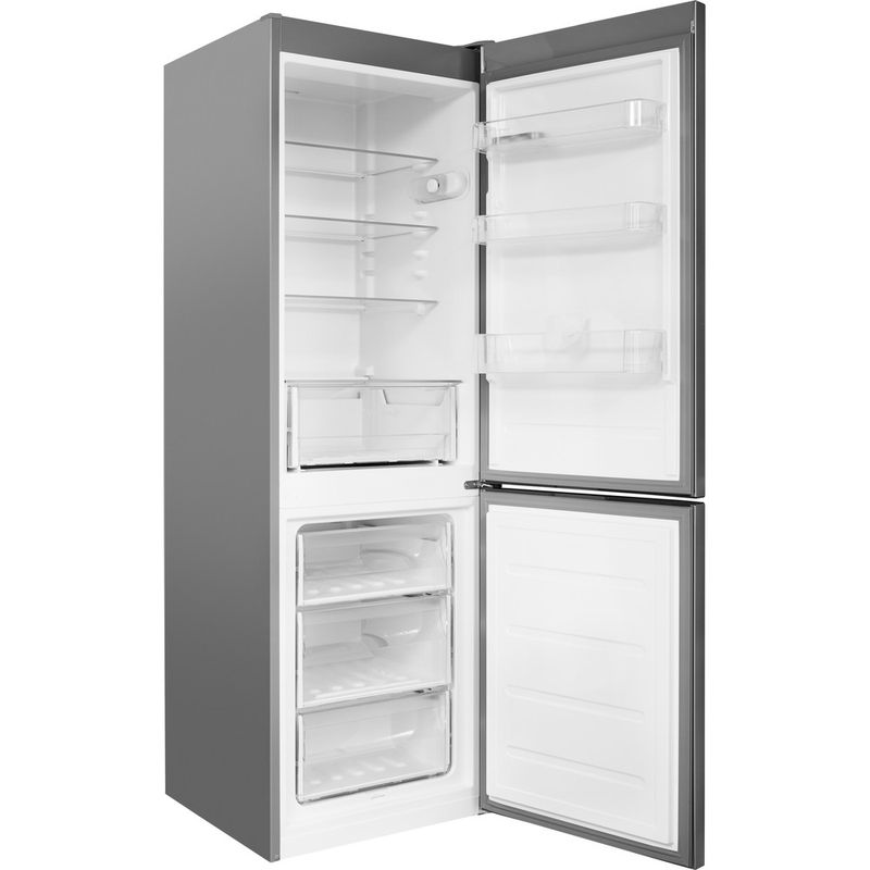 Bauknecht-Kuhl----Gefrierkombination-Standgerat-KG-335-A---IN-Optic-Inox-2-doors-Perspective-open
