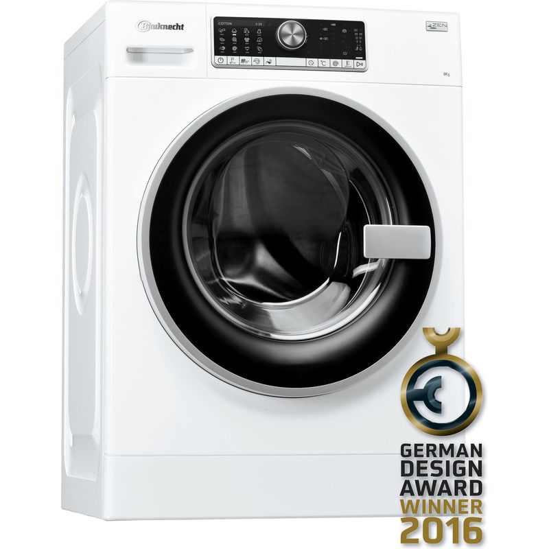 Bauknecht-Waschmaschine-Standgerat-WM-Trend-824-ZEN-Weiss-Frontlader-A----Perspective
