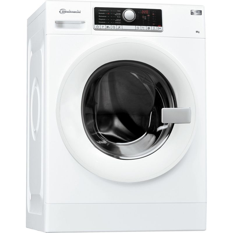 Bauknecht-Waschmaschine-Standgerat-WA-Champion-8-ZEN-Weiss-Frontlader-A----Perspective