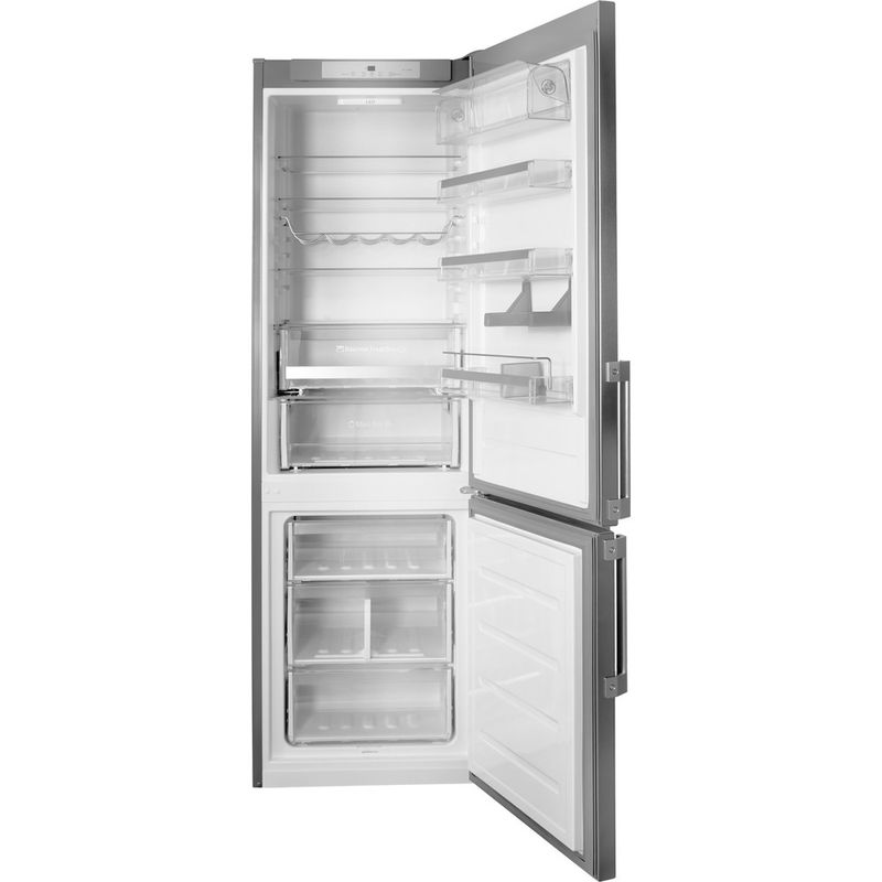 Bauknecht-Kuhl----Gefrierkombination-Standgerat-KGLF-20-A3--IN-Optic-Inox-2-doors-Frontal-open
