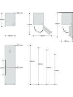Bauknecht-Kuhl----Gefrierkombination-Standgerat-KGLF-20-A3--IN-Optic-Inox-2-doors-Technical-drawing