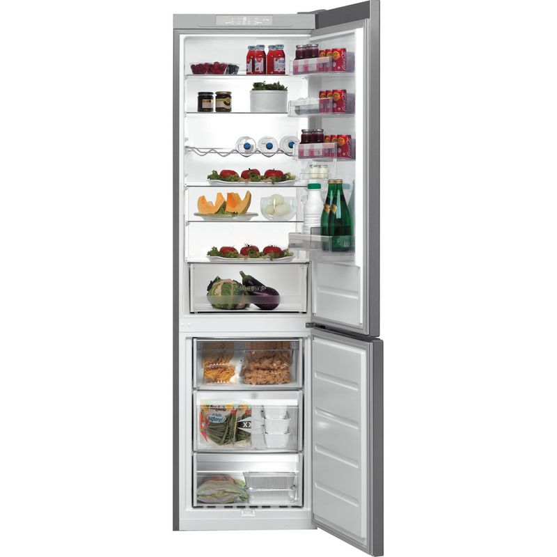 Bauknecht-Kuhl----Gefrierkombination-Standgerat-KGDB-206-A3--IN-Optic-Inox-2-doors-Frontal-open