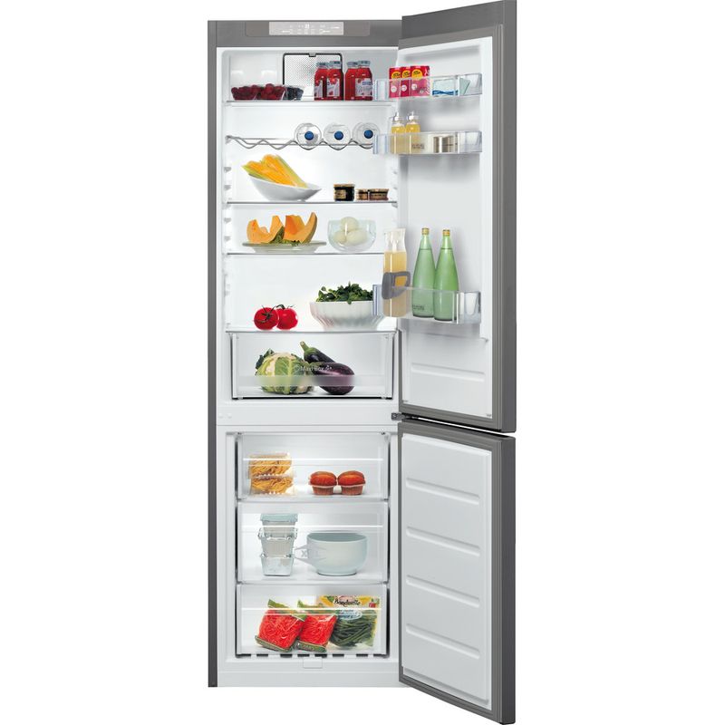 Bauknecht-Kuhl----Gefrierkombination-Standgerat-KGE-336-A----IN-Optic-Inox-2-doors-Frontal-open