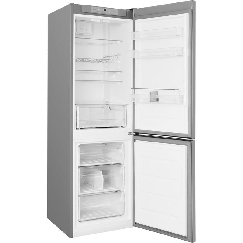 Bauknecht-Kuhl----Gefrierkombination-Standgerat-KGE-336-A----IN-Optic-Inox-2-doors-Perspective-open