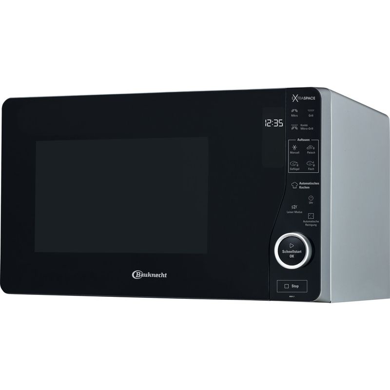 Bauknecht-Mikrowelle-Standgerat-MW-421-SL-Silber-Elektronisch-25-Mikrowelle-Grill-800-Perspective
