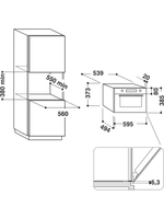 Bauknecht-Mikrowelle-Einbaugerat-EMCCE-8238-PT-Edelstahl-Elektronisch-31-Mikrowelle-Grill-1000-Technical-drawing