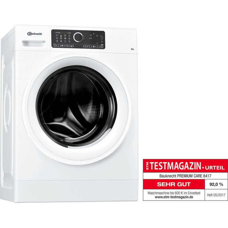 Bauknecht-Waschmaschine-Standgerat-PremiumCare-8417-Weiss-Frontlader-A----Perspective