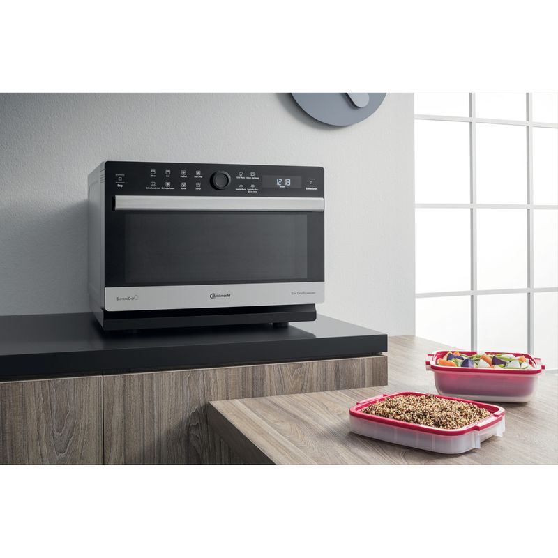 Bauknecht-Mikrowelle-Standgerat-MW-339-SB-Silber-Elektronisch-33-Kombinationsbetrieb-mit-Mikrowelle-900-Lifestyle-perspective