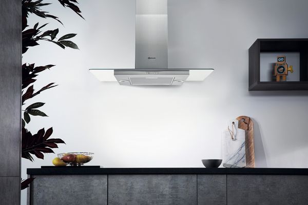 Bauknecht Dunstabzugshauben Einbaugerät DBIF 93 LB X Edelstahloptik Standgerät Elektronisch Lifestyle frontal