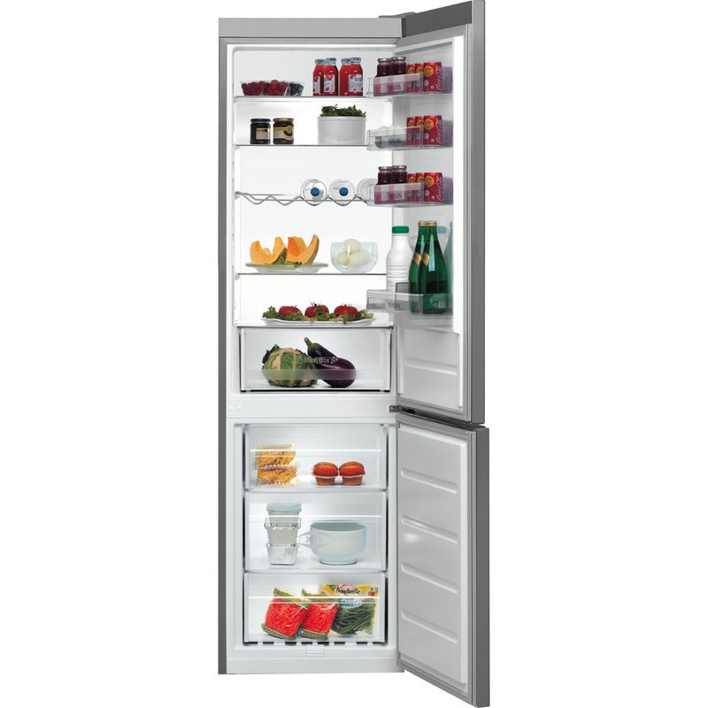 Bauknecht-Kuhl----Gefrierkombination-Standgerat-KG-StopFrost-20-A2--IN-Optic-Inox-2-doors-Frontal-open
