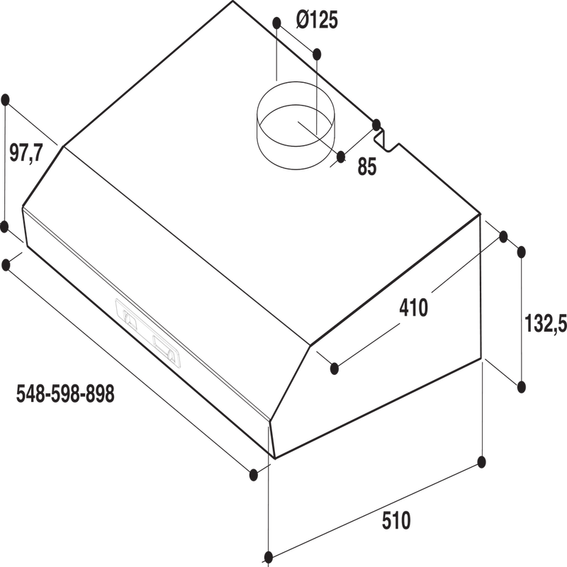 Bauknecht-Dunstabzugshauben-Einbaugerat-DC-5460-WS-1-Weiss-Wandmontage-Mechanisch-Technical-drawing