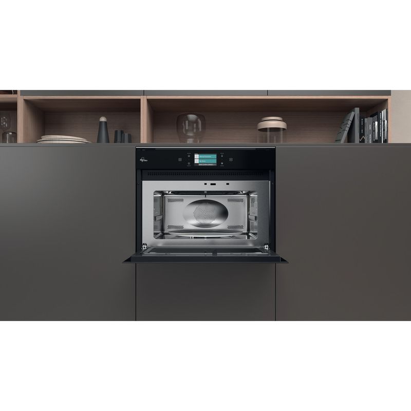 Bauknecht Mikrowelle Einbaugerät EMPK11 F645 Grau dunkel Elektronisch 40 Kombinationsbetrieb mit Mikrowelle 900 Lifestyle frontal open