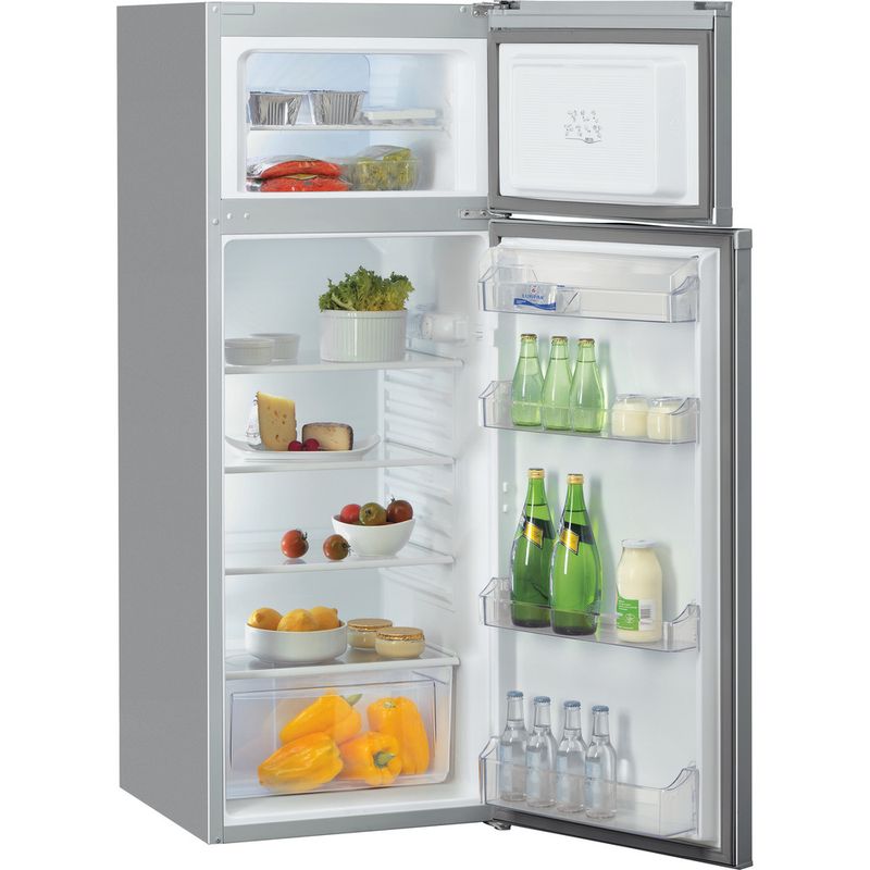 Bauknecht-Kuhl----Gefrierkombination-Standgerat-KDA-2473-A2--IO-Silber-2-doors-Perspective-open