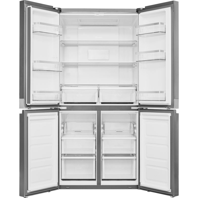 Bauknecht-Side-by-Side-Standgerat-BQ9-B2L-Inox-Look-Frontal-open