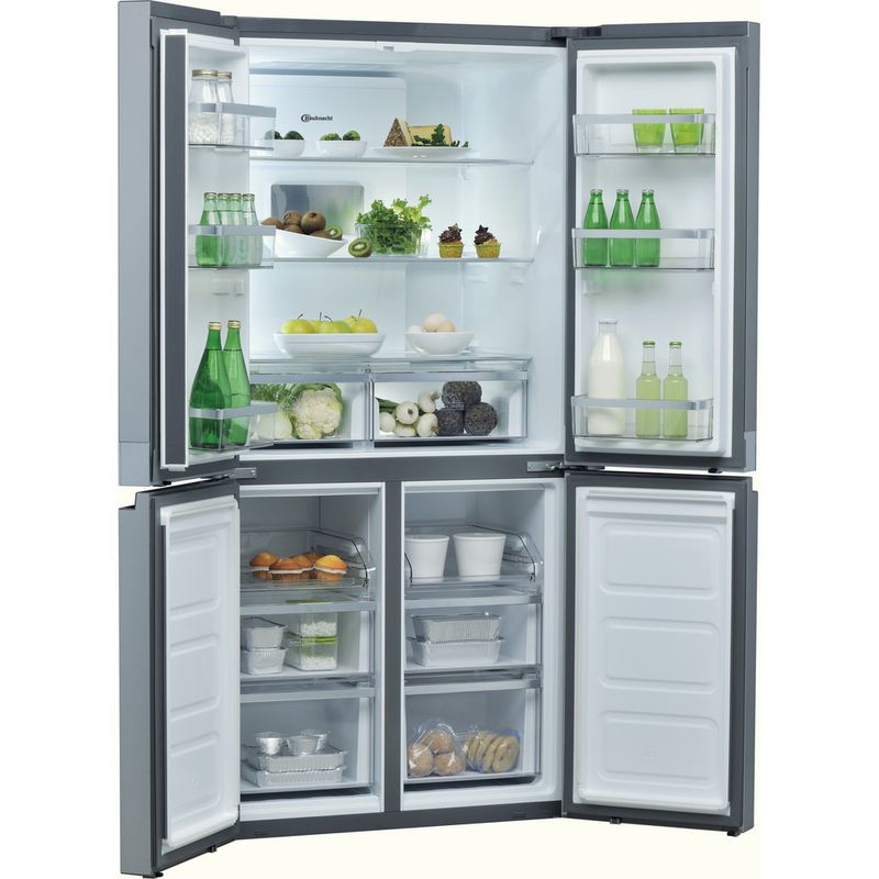 Bauknecht-Side-by-Side-Standgerat-BQ9-B2L-Inox-Look-Perspective-open