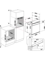 Bauknecht Einbauherd/Backofen Einbaugerät BIK11 FPH8TS2 PT Elektrisch A+ Technical drawing