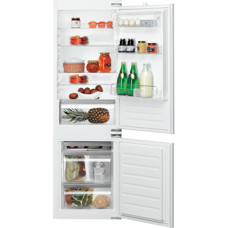 Bauknecht-Kuhl----Gefrierkombination-Einbaugerat-KGIE-1182-A--Stahl-2-doors-Frontal-open