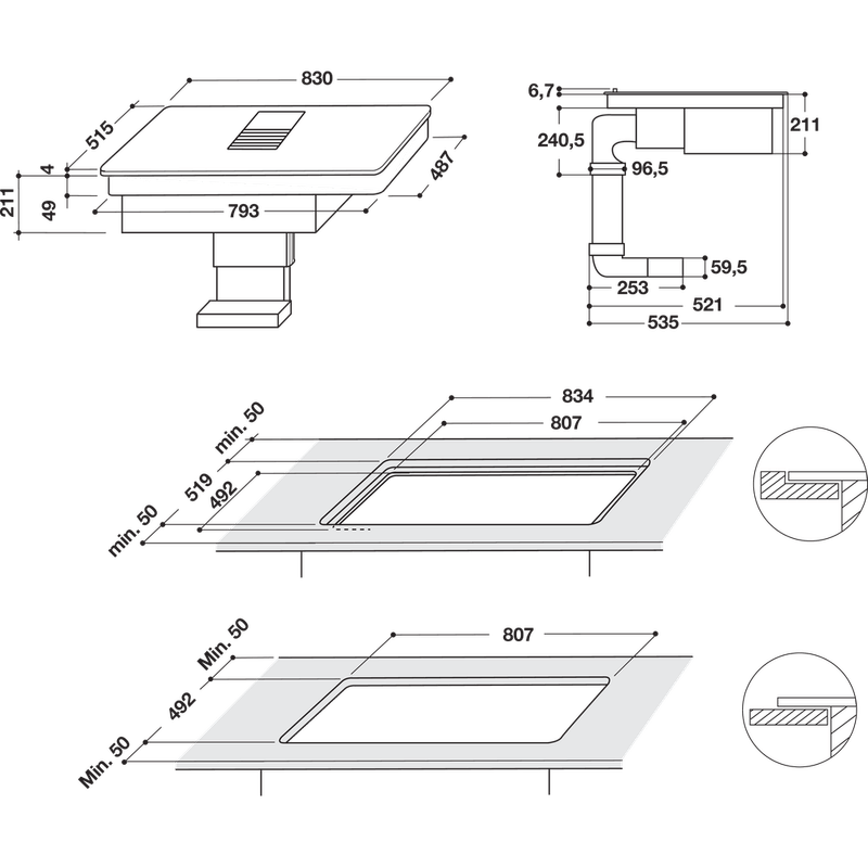 Bauknecht-Venting-cooktop-BVH-92-2B-K-Schwarz-Technical-drawing