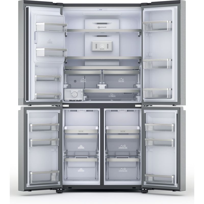 Bauknecht-Side-by-Side-Standgerat-BQ9I-MO1L-Inox-Look-Frontal-open