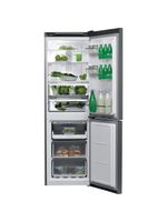 Bauknecht-Kuhl----Gefrierkombination-Standgerat-KGNF-183-IN-Optic-Inox-2-doors-Frontal-open