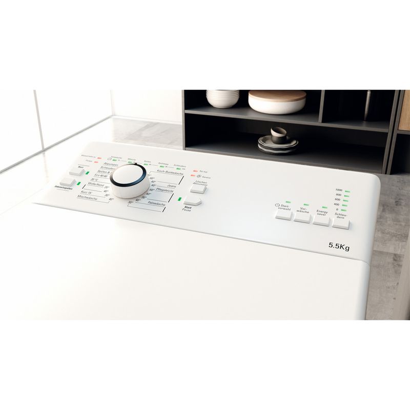 Bauknecht-Waschmaschine-Standgerat-WAT-Eco-5510-N-Weiss-Toplader-E-Lifestyle-control-panel