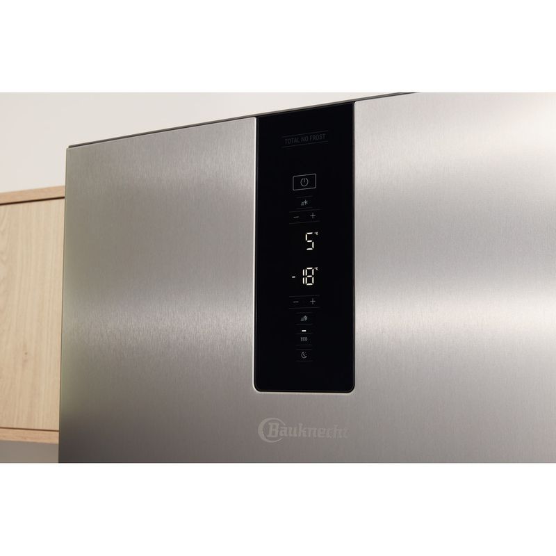 Bauknecht-Kuhl----Gefrierkombination-Standgerat-KGNF-183EX-IN-Optic-Inox-2-doors-Lifestyle-control-panel