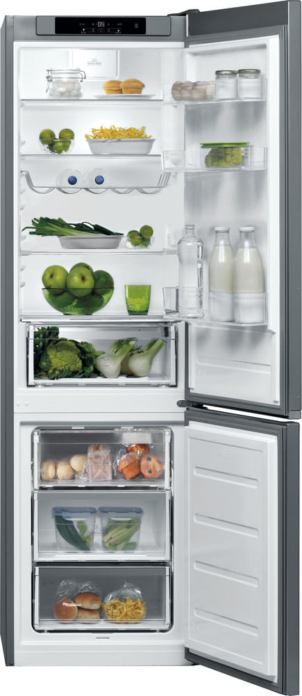 Bauknecht Kühl- / Gefrierkombination Standgerät KG StopFrost 201 A3+IN Optic Inox 2 doors Frontal open