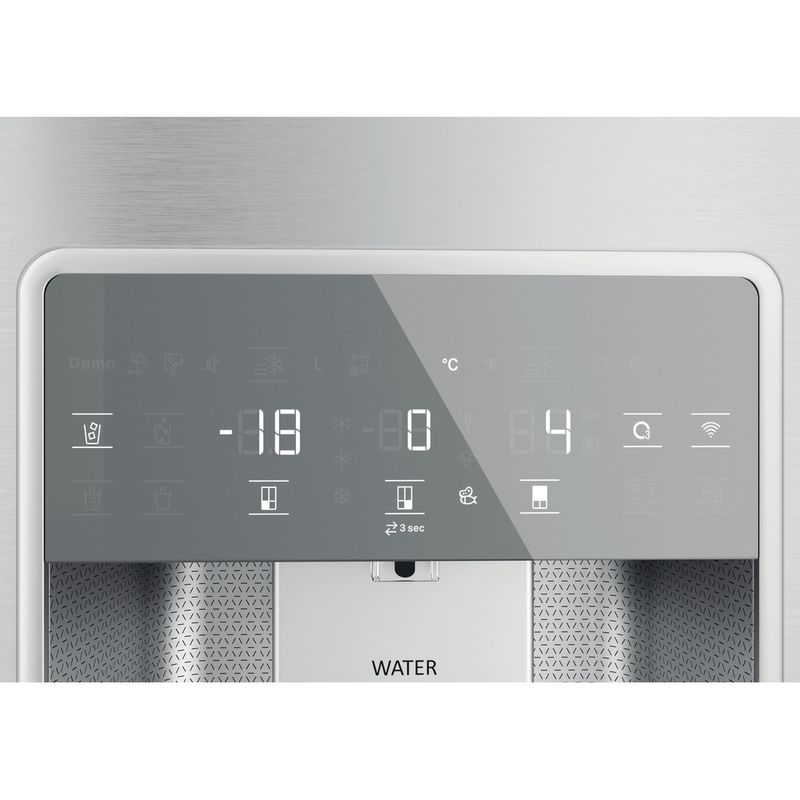 Bauknecht-Side-by-Side-Standgerat-BQ9I-MO1L-Inox-Look-Control-panel