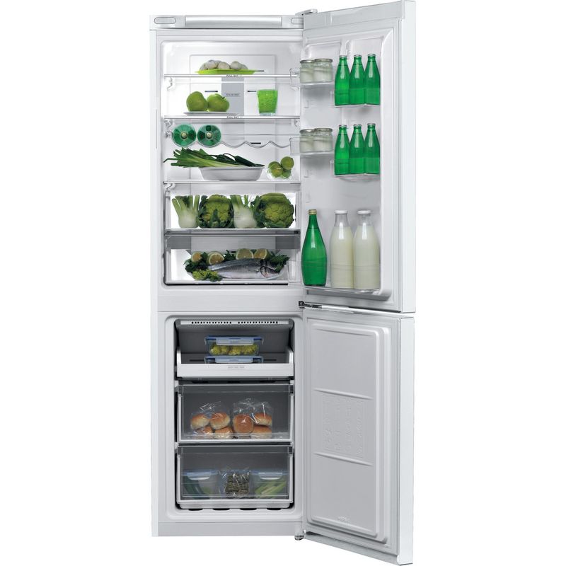 Bauknecht-Kuhl----Gefrierkombination-Standgerat-KGN-EcoFresh-182-WS-Weiss-2-doors-Frontal-open