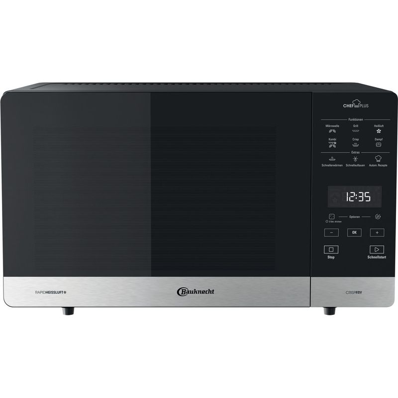 Bauknecht Mikrowelle Standgerät MW 59 MB Schwarz Elektronisch 25 Kombinationsbetrieb mit Mikrowelle 800 Frontal