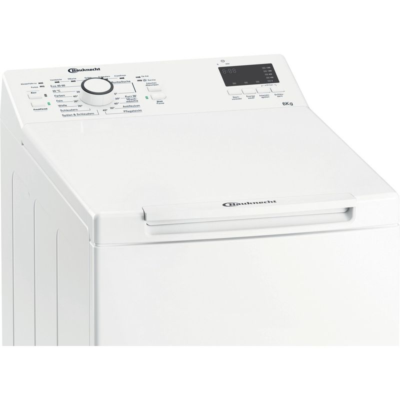 Bauknecht-Waschmaschine-Standgerat-WAT-Prime-652-Di-N-Weiss-Toplader-D-Control-panel