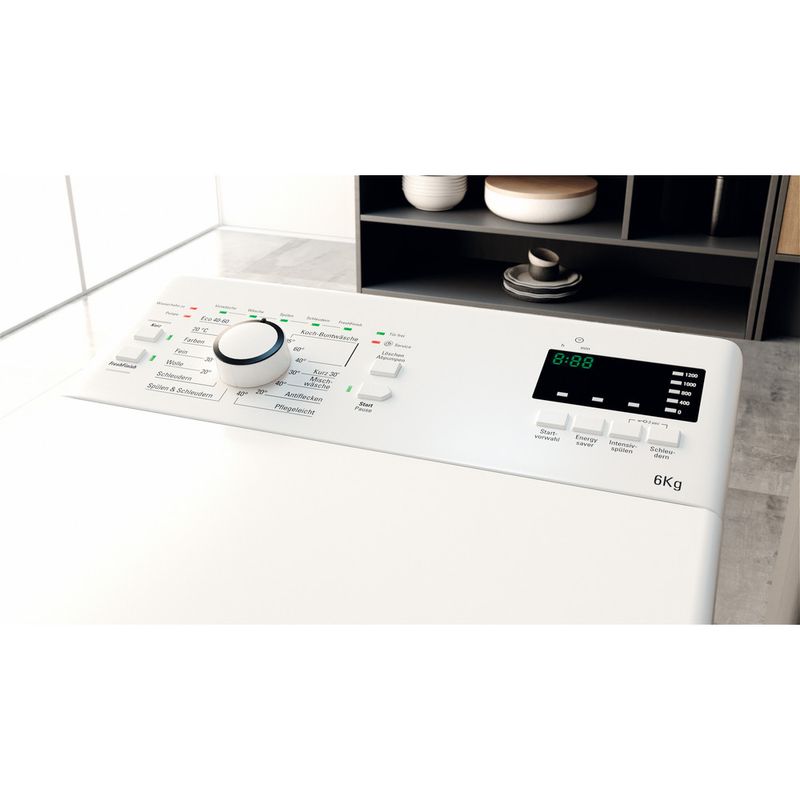 Bauknecht Waschmaschine Standgerät WAT DR 2 N Weiss Toplader D Lifestyle control panel