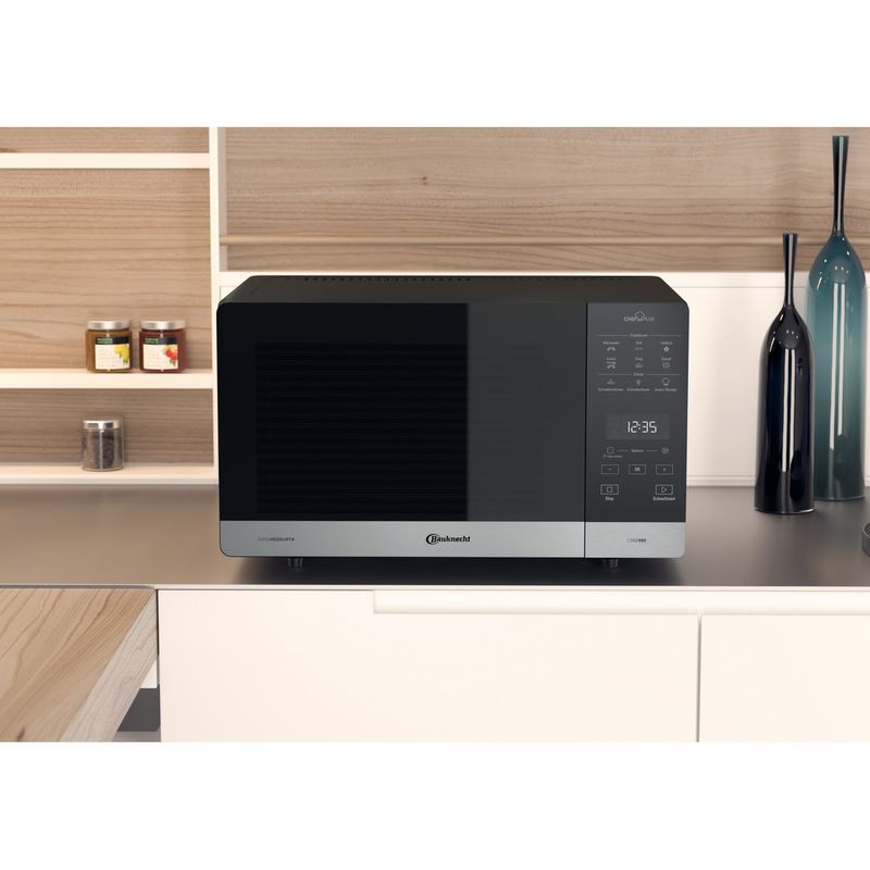 Bauknecht Mikrowelle Standgerät MW 59 MB Schwarz Elektronisch 25 Kombinationsbetrieb mit Mikrowelle 800 Lifestyle frontal