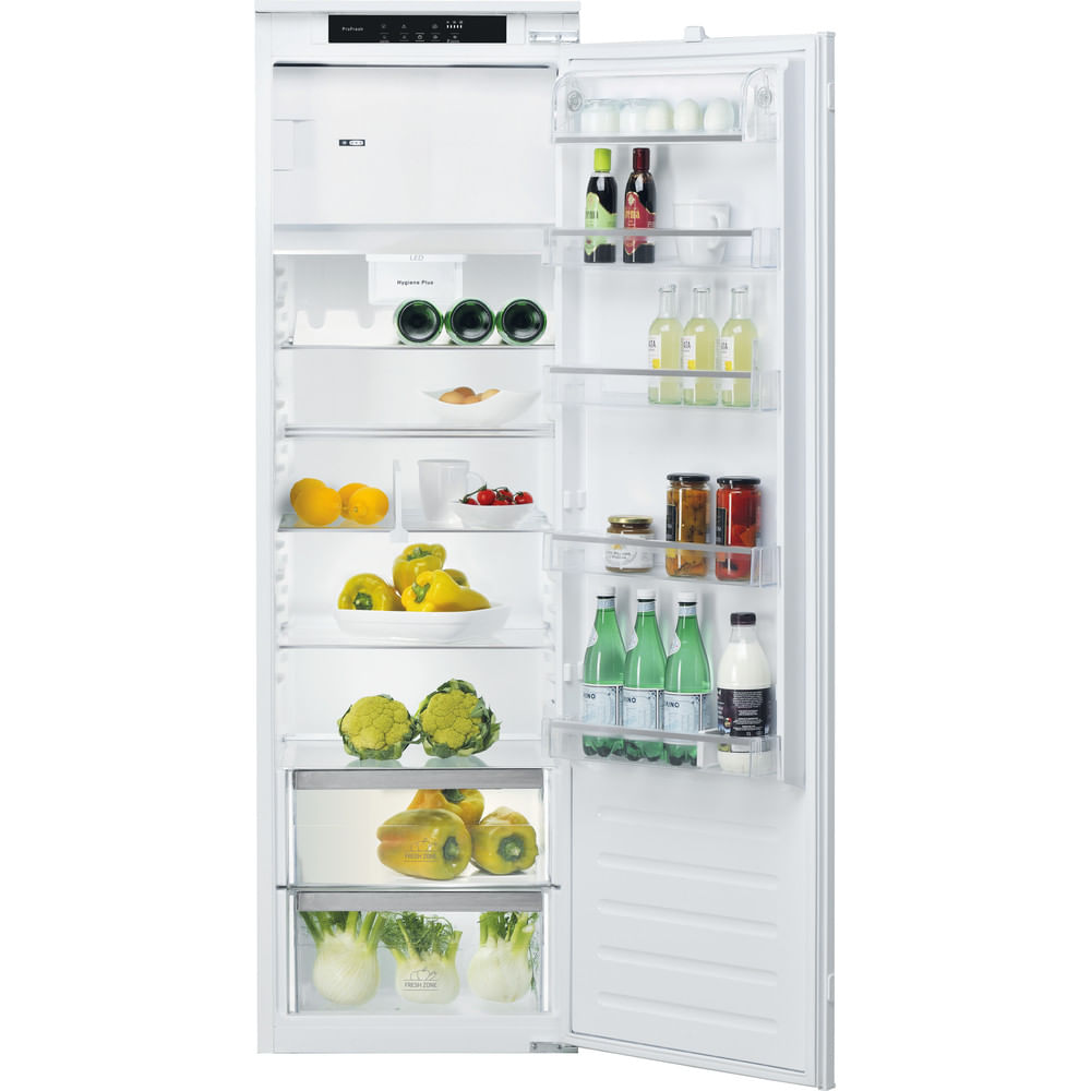 Dank ProFresh & Hygiene+ Filter bleiben Ihre Lebensmittel länger frisch. Der energieeffieziente Einbau-Kühlschrank KSI 18GF2 P jetzt in eleganter Optik.