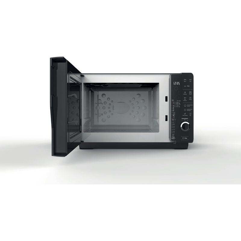 Bauknecht-Mikrowelle-Standgerat-MW-013-SB-Schwarz-Elektronisch-25-Mikrowelle-Grill-800-Frontal-open