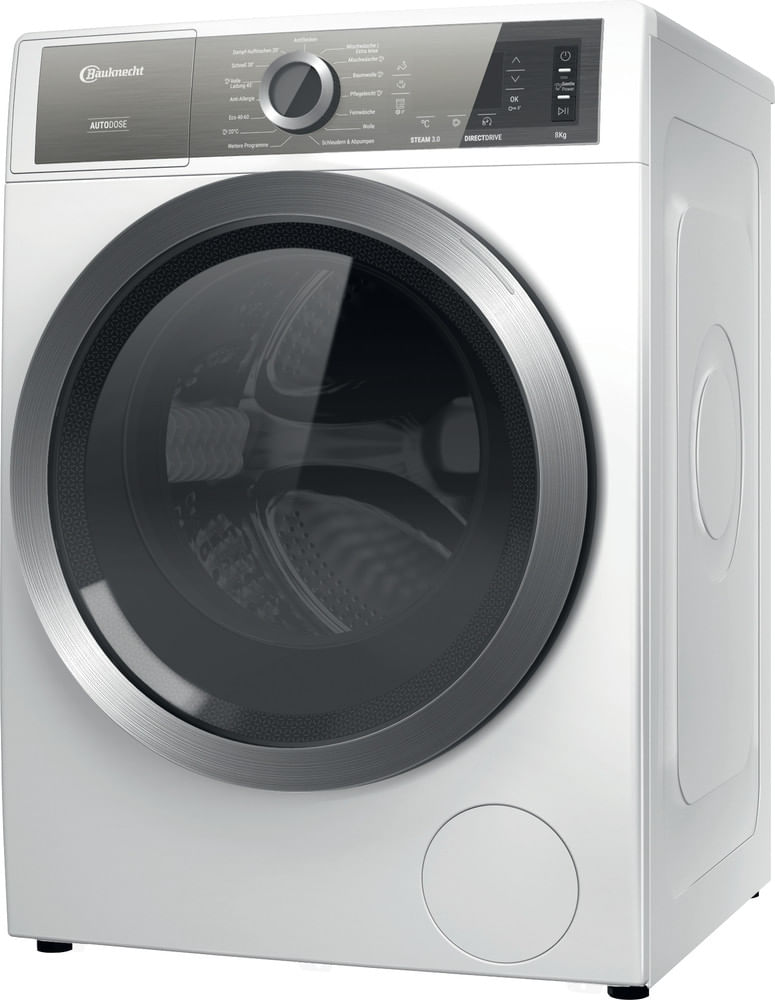 Bauknecht-Waschmaschine-Standgerat-B8-W846WB-DE-Weiss-Frontlader-A-Perspective