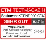 Bauknecht-Kuhl----Gefrierkombination-Standgerat-KGDNF-20C-GDIX-Edelstahloptik-2-doors-Award