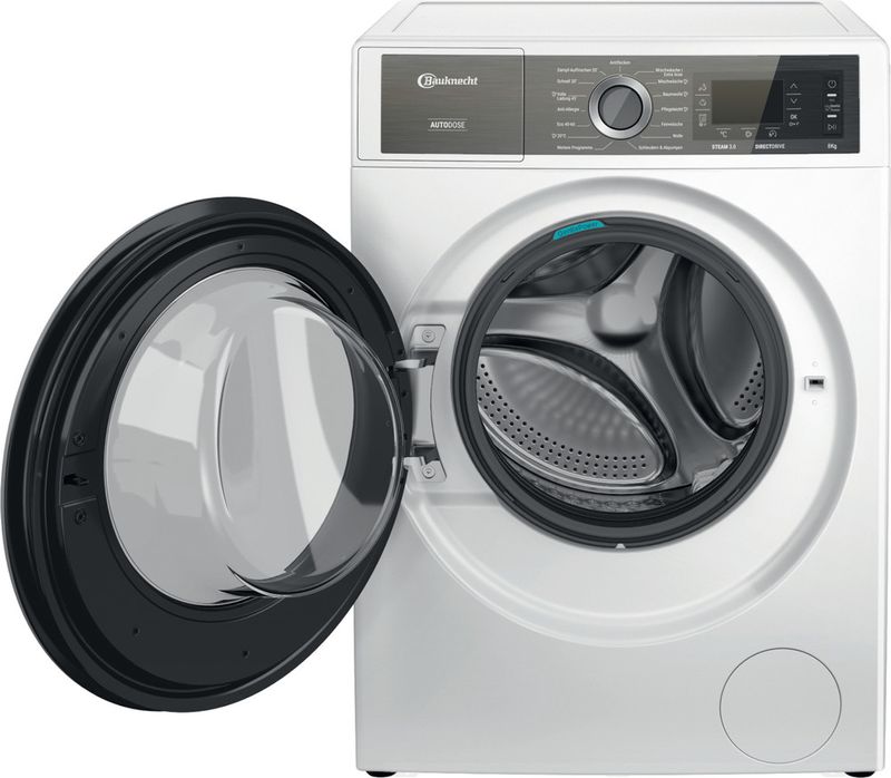 Bauknecht-Waschmaschine-Standgerat-B8-W846WB-DE-Weiss-Frontlader-A-Frontal-open