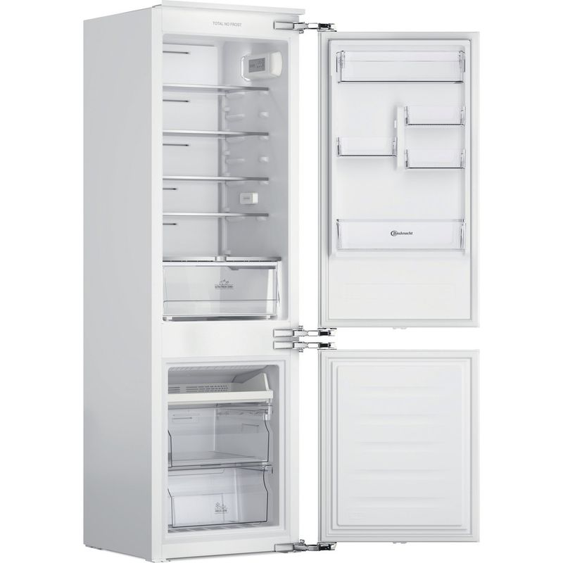 Bauknecht-Kuhl----Gefrierkombination-Einbaugerat-KGITN-18F1-Weiss-2-doors-Perspective-open