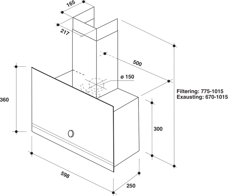 Dunstabzugshaube Bauknecht K DBHVA - Bauknecht LM - 62F