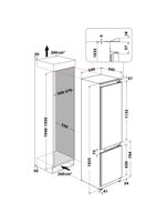 Bauknecht-Kuhl----Gefrierkombination-Einbaugerat-KGITN-20F3-MA-Weiss-2-doors-Technical-drawing
