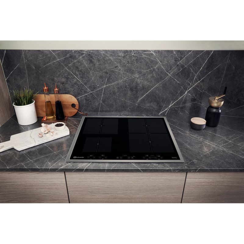Bauknecht-Kochfeld-CTAI-9640FS-IN-Schwarz-Induction-vitroceramic-Lifestyle-frontal-top-down