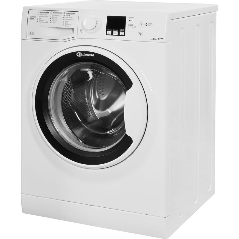 Bauknecht-Waschmaschine-Standgerat-FWM-8F4-Weiss-Frontlader-A----Perspective