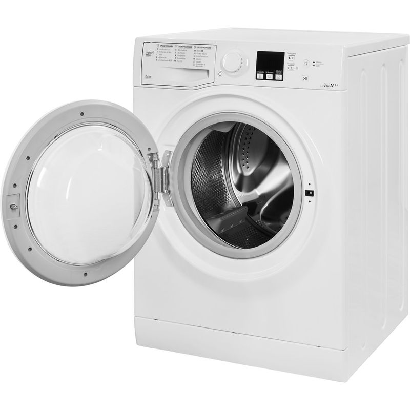 Bauknecht-Waschmaschine-Standgerat-FWM-8F4-Weiss-Frontlader-A----Perspective-open