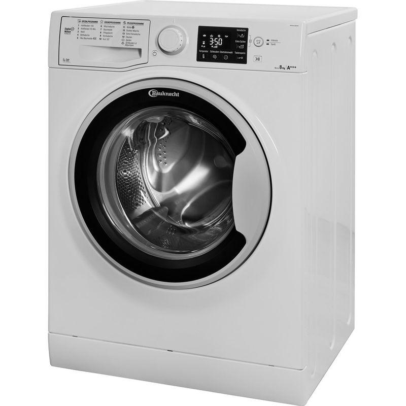 Bauknecht-Waschmaschine-Standgerat-WM-Sense-8G43PS-Weiss-Frontlader-A----Perspective