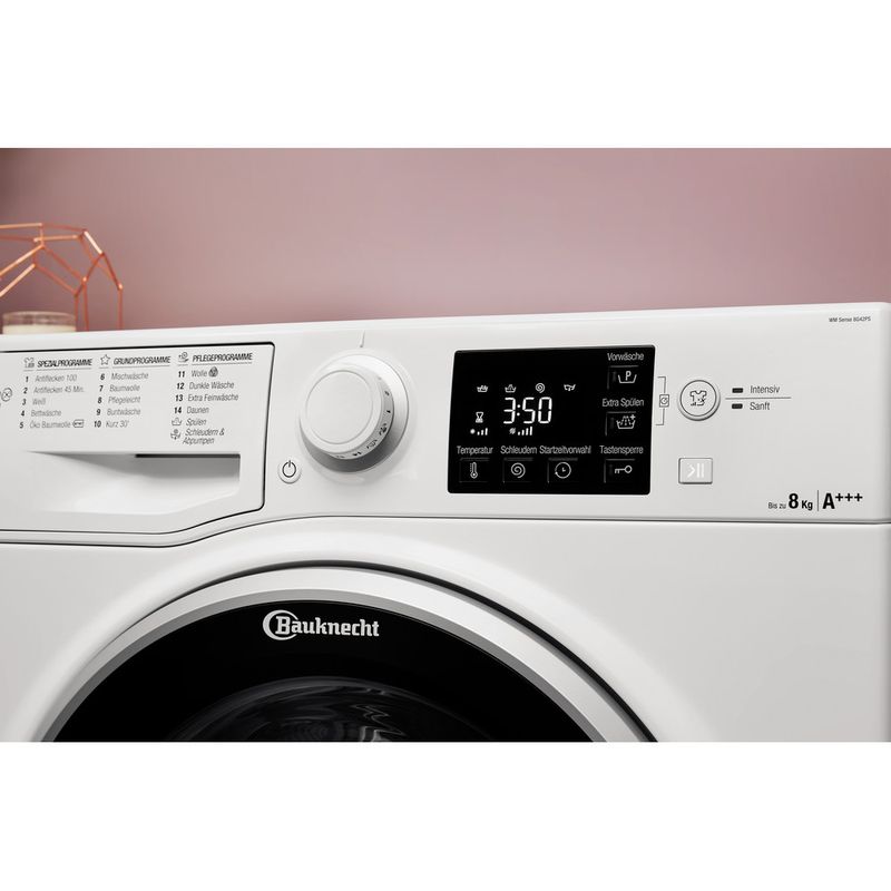 Bauknecht-Waschmaschine-Standgerat-WM-Sense-8G43PS-Weiss-Frontlader-A----Lifestyle-control-panel