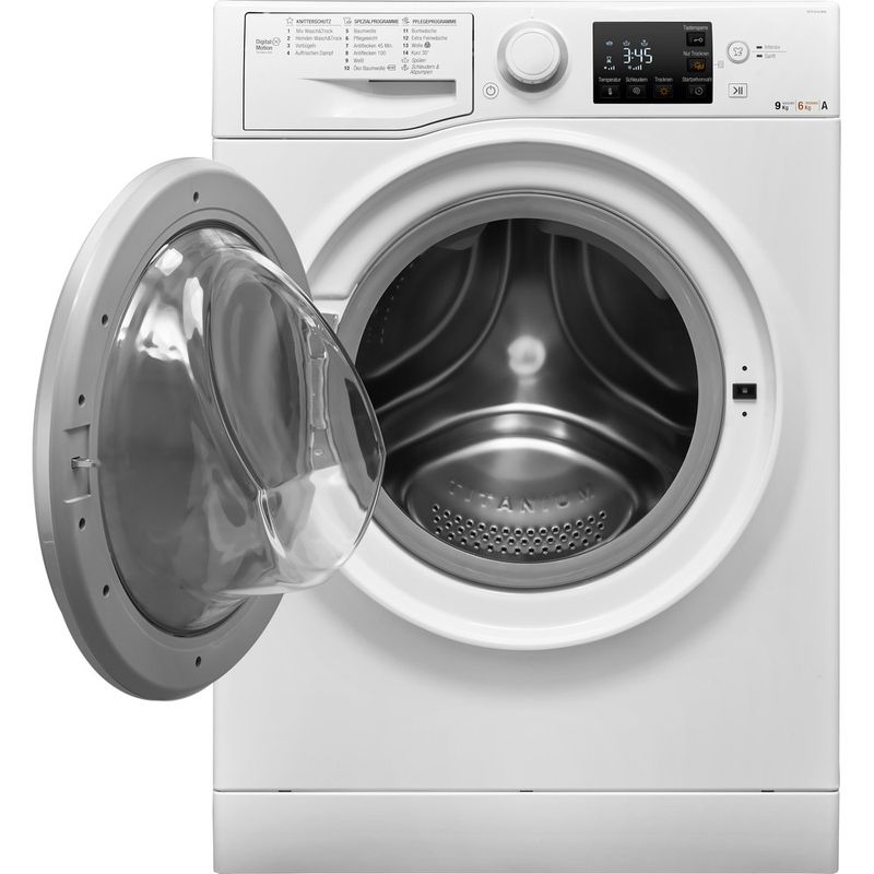Bauknecht-Waschtrockner-Standgerat-WATK-Sense-96G6-DE-Weiss-Frontlader-Frontal-open