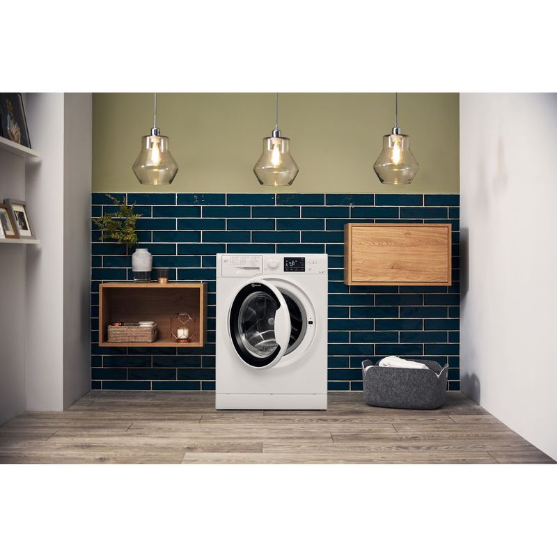 Bauknecht-Waschmaschine-Standgerat-Super-Eco-7418-Weiss-Frontlader-A----Lifestyle-frontal-open